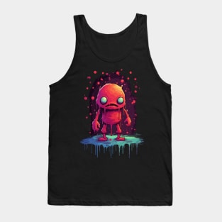 Just a Cute Crimson Monster Tank Top